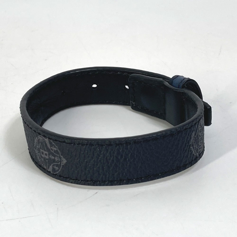 Berluti Novelty, Not for Sale, Ginza Store Opening Commemorative Accessory, Leather Bangle Bracelet, Men's, Black