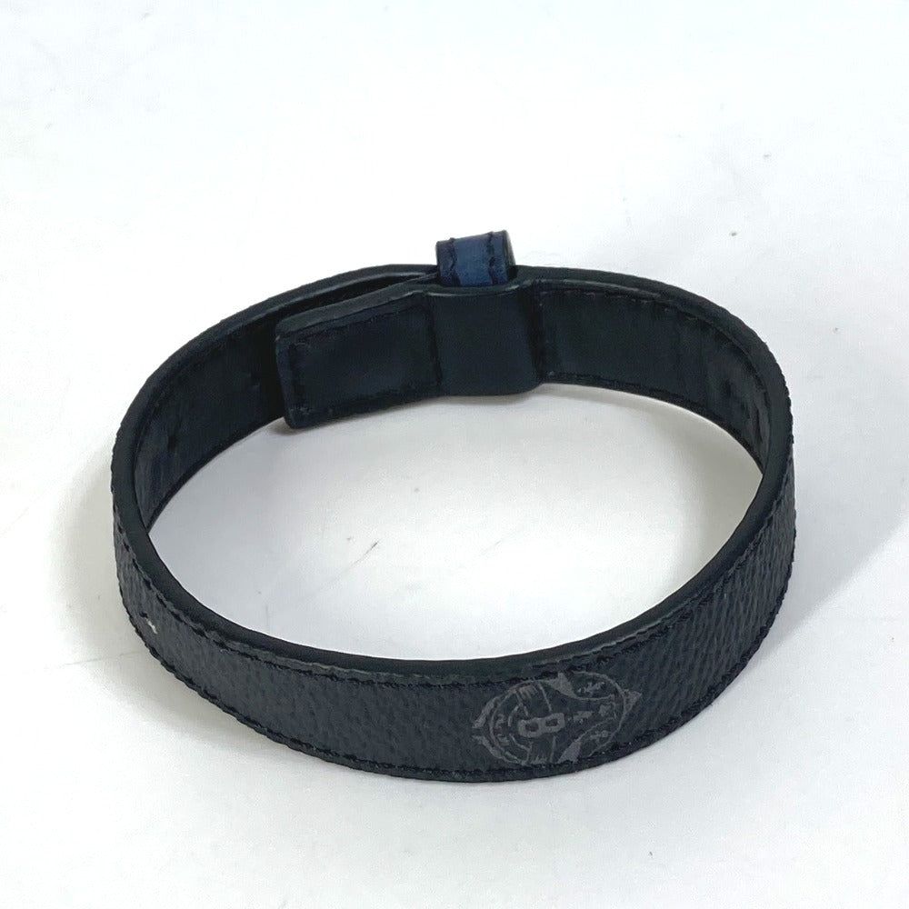 Berluti Novelty, Not for Sale, Ginza Store Opening Commemorative Accessory, Leather Bangle Bracelet, Men's, Black