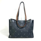 Berluti Uris Small 2-Way Shoulder Bag/Tote Bag in Canvas/Leather, Men's, Black