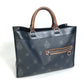 Berluti Uris Small 2-Way Shoulder Bag/Tote Bag in Canvas/Leather, Men's, Black
