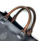 Berluti Uris Small 2-Way Shoulder Bag/Tote Bag in Canvas/Leather, Men's, Black