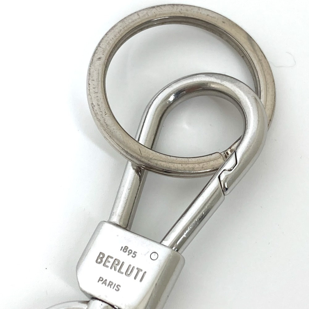 Berluti カリグラフィー ロゴ 靴ベラ シューホーン バッグチャーム キーホルダー レザー メンズ ブラック
