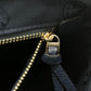 Tory Burch logo fringe shoulder bag, leather, women's, blue