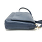Tory Burch logo fringe shoulder bag, leather, women's, blue