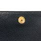 Tory Burch logo fringe shoulder bag, leather, women's, blue