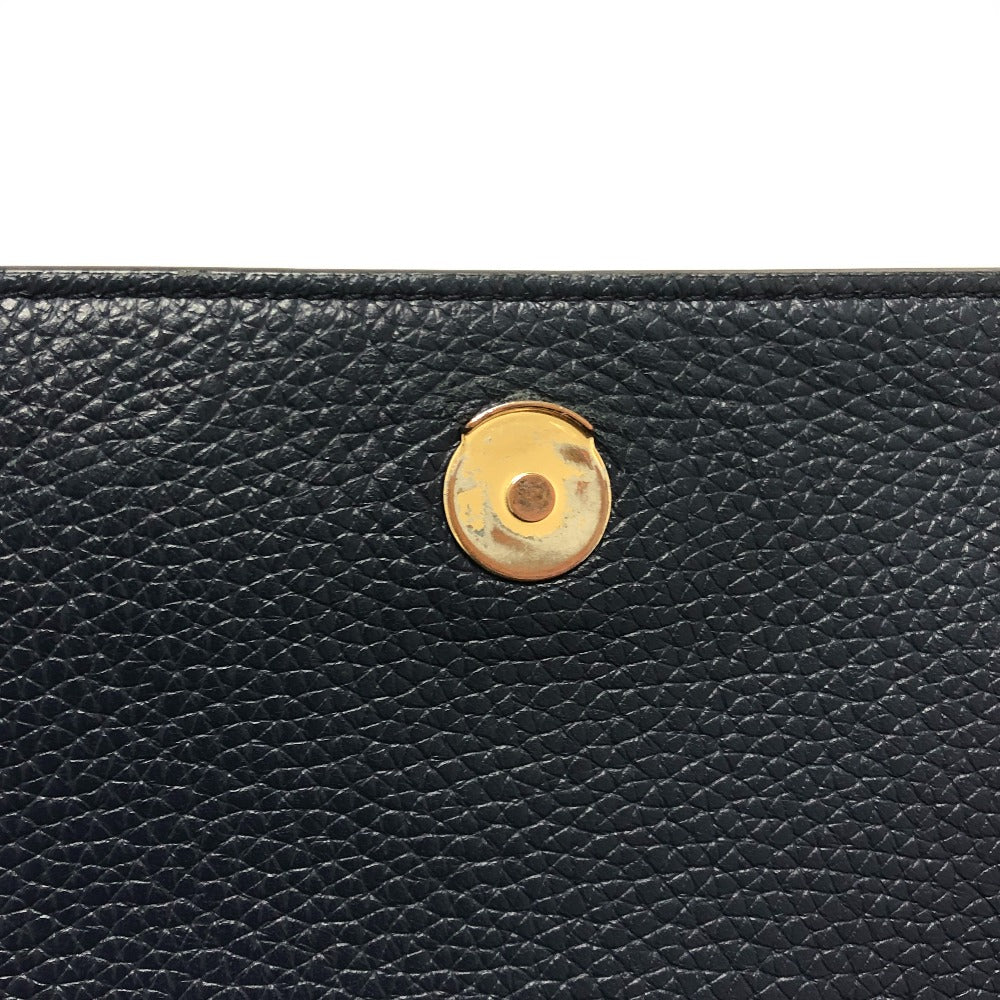 Tory Burch logo fringe shoulder bag, leather, women's, blue