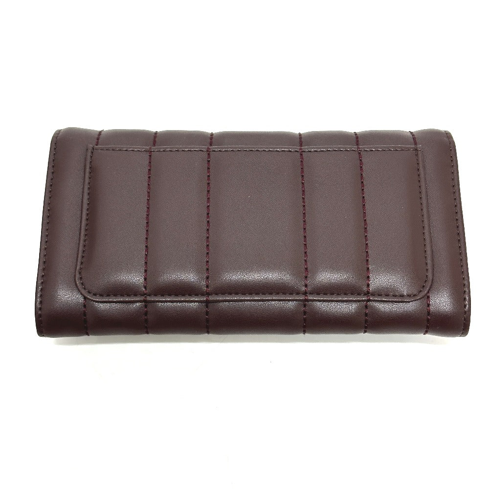 Tory Burch 81820 KIRA CHEVRON Bi-fold Long Wallet Leather Women's Brown