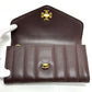 Tory Burch 81820 KIRA CHEVRON Bi-fold Long Wallet Leather Women's Brown