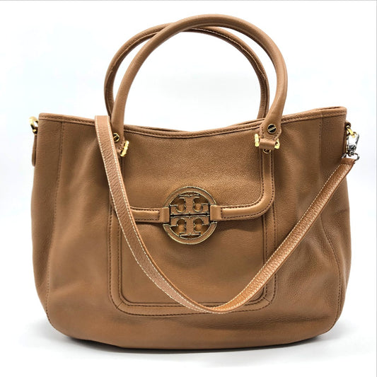 Tory Burch アマンダ ハンドバッグ カバン ショルダーバッグ 2WAYバッグ トートバッグ トートバッグ レザー レディース キャメルブラウン
