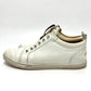 Christian Louboutin F.A.V Fique A Vontade Low Top Sneake Slip-on spike stud shoes sneakers Leather White/Red Used