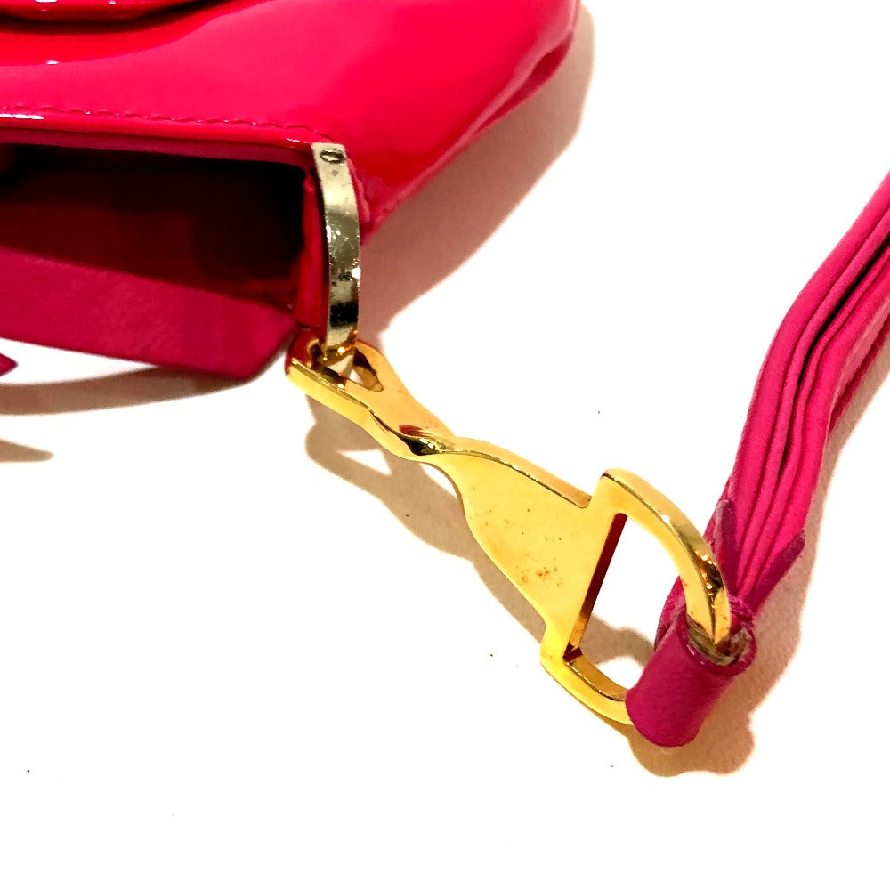 Christian Louboutin エナメル パーティバッグ カバン クラッチバッグ パテントレザー レディース ピンク