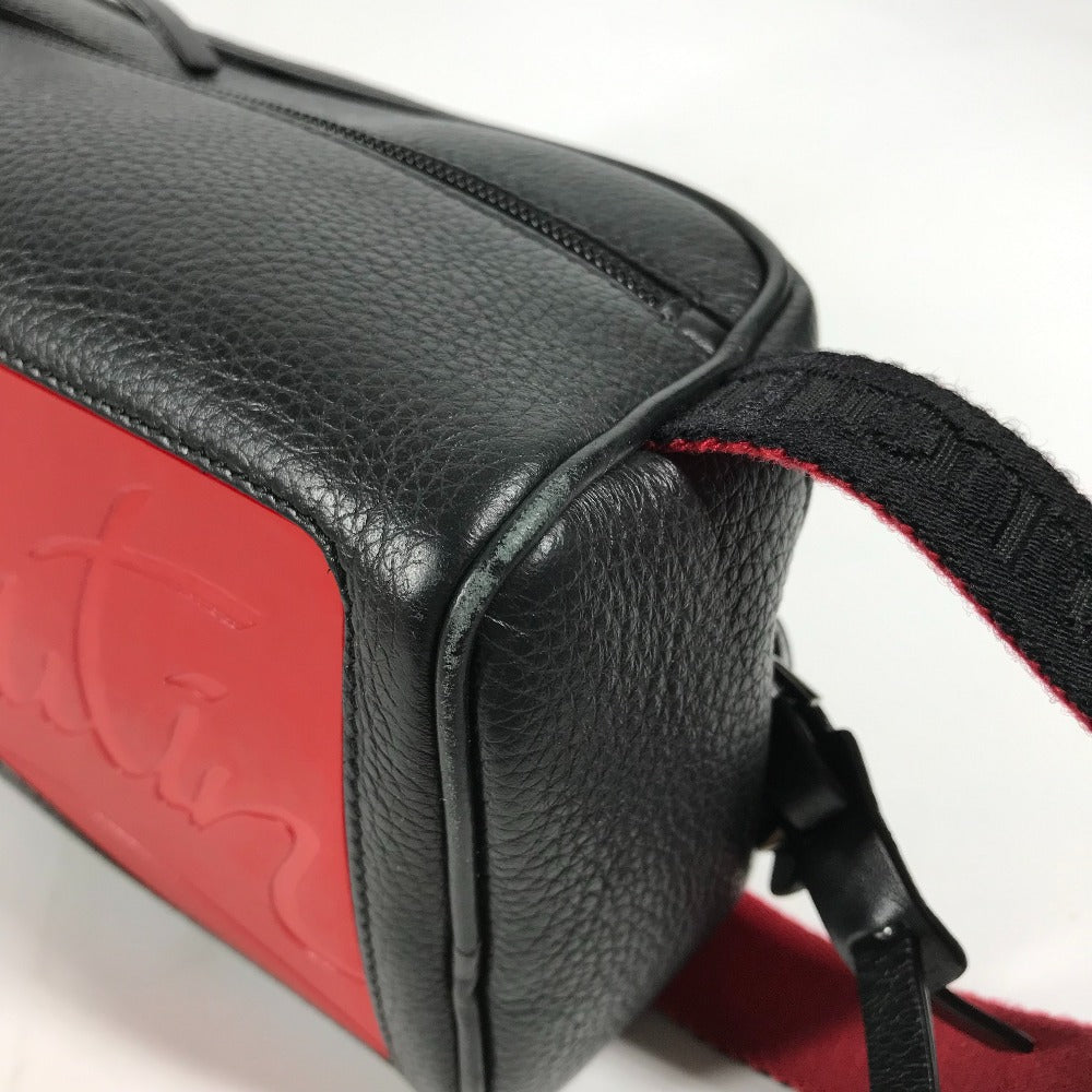 Christian Louboutin 1205142 ブラスター BLASTER バッグ ストラップ付 クラッチバッグ ポーチ セカンドバッグ レザー メンズ ブラック - brandshop-reference