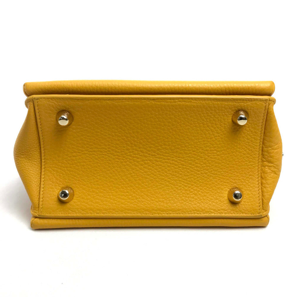 Christian Louboutin Shoulder Bag, Mini Tote, Passage Messenger Bag, 3-Way Bag, Shoulder Bag, Crossbody Bag, Handbag, Leather, Women's, Yellow