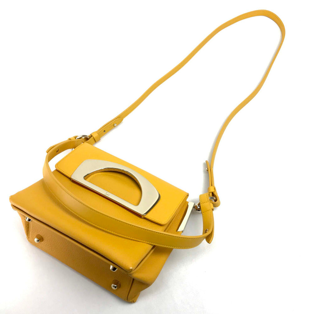 Christian Louboutin Shoulder Bag, Mini Tote, Passage Messenger Bag, 3-Way Bag, Shoulder Bag, Crossbody Bag, Handbag, Leather, Women's, Yellow