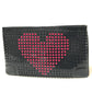 Christian Louboutin Spike Studs Rubi Poche Valentine 2-Way Clutch Bag in Patent Leather, Black