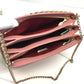 Christian Louboutin Trilby Large New Studs 2-Way Bag, Chain Shoulder Bag, Leather, Women's, Pink