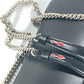 Christian Louboutin スパンコール ロゴ MARIE JANE バックパック カバン チェーン リュックサック レザー レディース ブラック - brandshop-reference