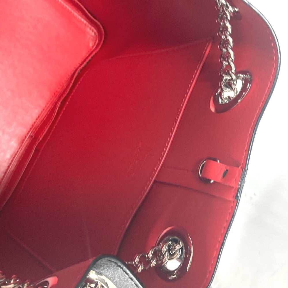 Christian Louboutin スパンコール ロゴ MARIE JANE バックパック カバン チェーン リュックサック レザー レディース ブラック - brandshop-reference
