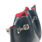 Christian Louboutin スパンコール ロゴ MARIE JANE バックパック カバン チェーン リュックサック レザー レディース ブラック - brandshop-reference