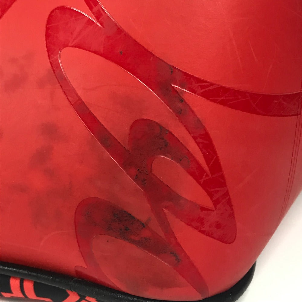Christian Louboutin バックパック カバン 総柄 バイカラー 2WAYバッグ ハンドバッグ リュックサック ナイロン/レザー メンズ ブラック