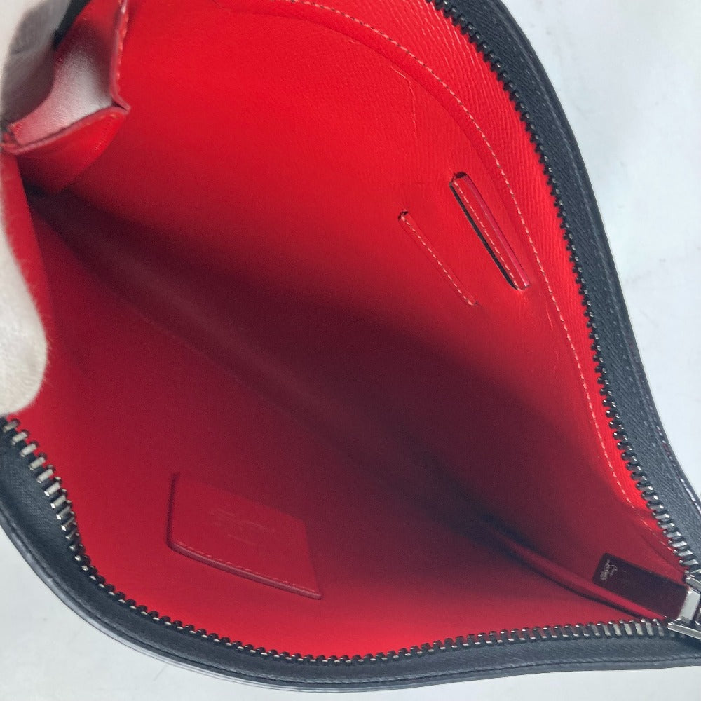 Christian Louboutin 斜め掛け ロゴ SKY スカイ 2WAYバッグ クラッチバッグ ポーチ カバン ショルダーバッグ レザー ユニセックス ブラック