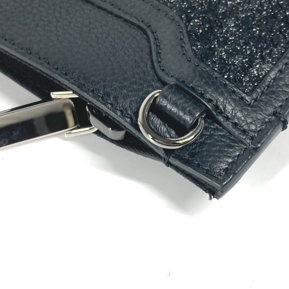 Christian Louboutin SKY スカイ スパンコール 2WAYバッグ クラッチバッグ 斜め掛け ショルダーバッグ レザー ユニセックス ブラック