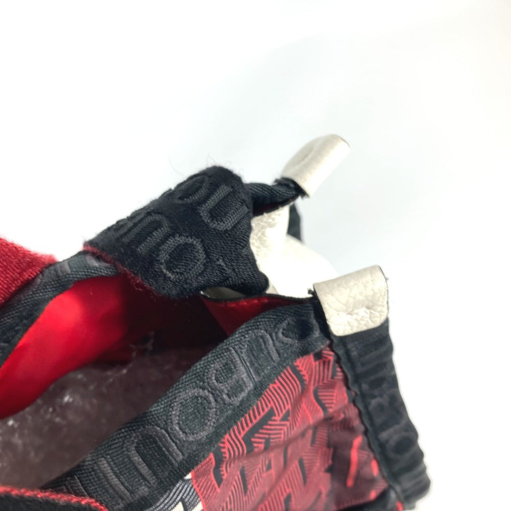 Christian Louboutin ロゴ 2WAYバッグ ハンドバッグ トートバッグ カバン ショルダーバッグ ナイロン ユニセックス レッド
