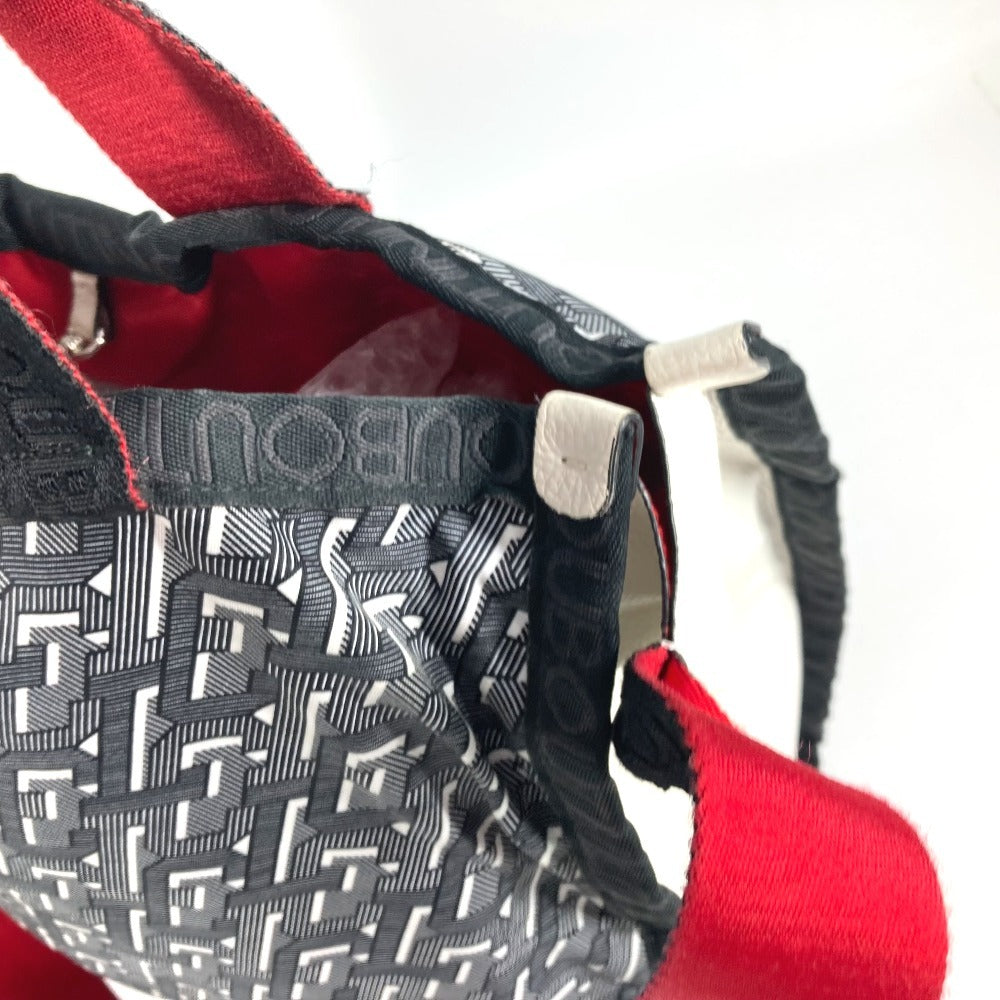 Christian Louboutin ロゴ 2WAYバッグ ハンドバッグ トートバッグ カバン ショルダーバッグ ナイロン ユニセックス レッド