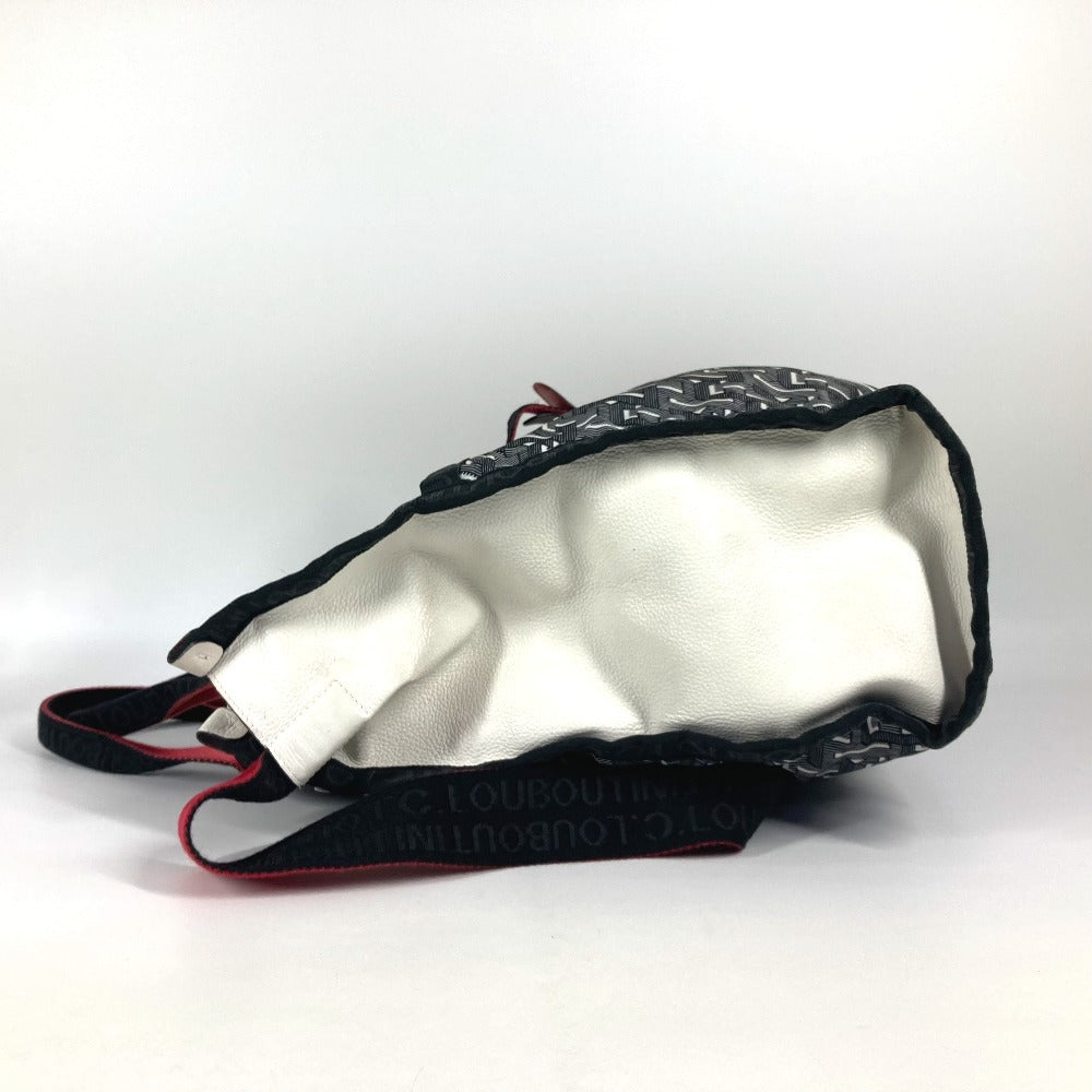 Christian Louboutin ロゴ 2WAYバッグ ハンドバッグ トートバッグ カバン ショルダーバッグ ナイロン ユニセックス レッド