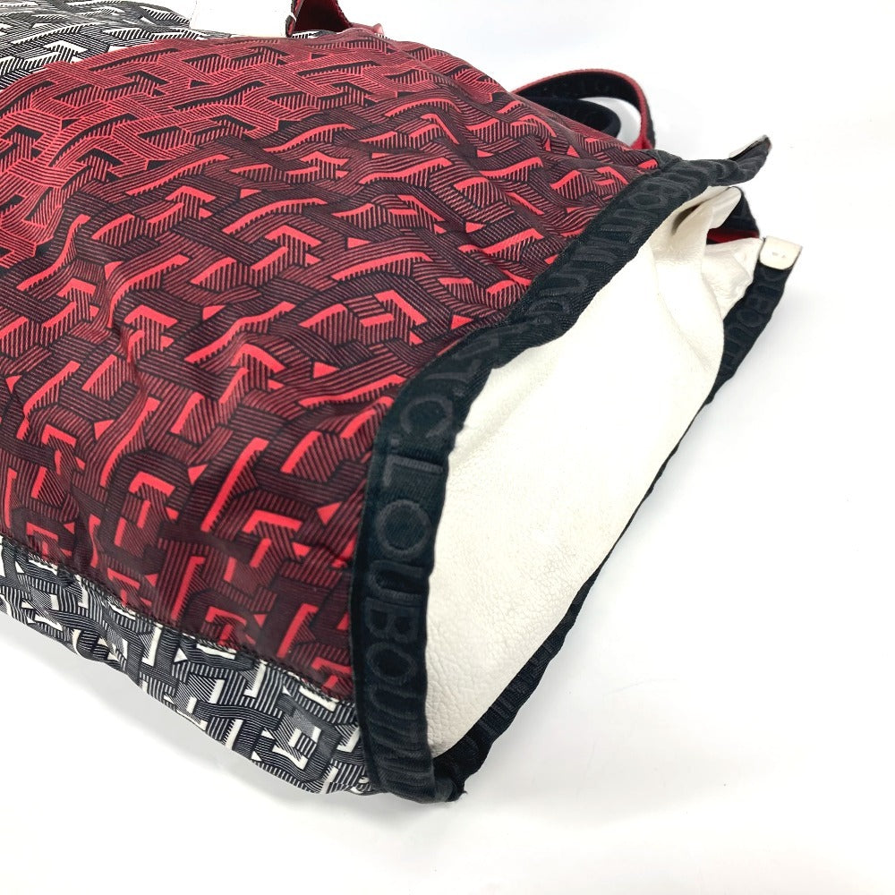 Christian Louboutin ロゴ 2WAYバッグ ハンドバッグ トートバッグ カバン ショルダーバッグ ナイロン ユニセックス レッド