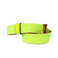 Christian Louboutin 1205286 Logo Gacha Belt, Accessory, Pants Belt, Canvas, Unisex, Neon Yellow