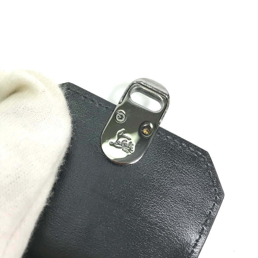 Christian Louboutin airpodsケース スタッズ エアポッズ アップル apple ポーチ イヤフォンケース レザー メンズ ブラック