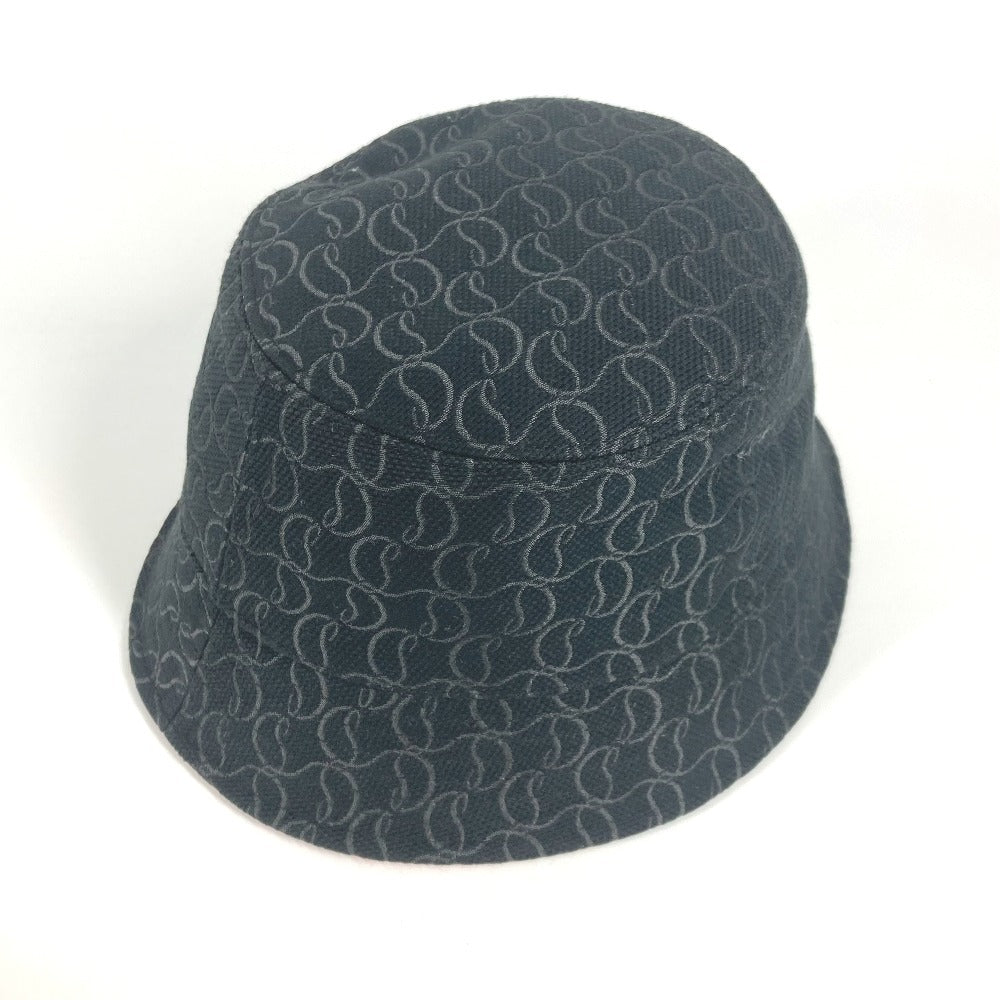 Christian Louboutin Logo CL Bucket Hat, Bob Hat, Cotton, Women's, Black
