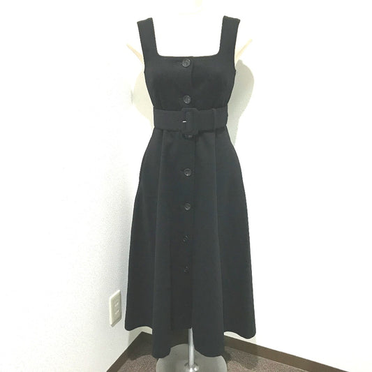 JILLSTUART 092-7240038 タグ有 ベルト付 紗栄子(サエコ)×sweet コラボ ラリサ ドレス ワンピース ドレス ウール レディース ブラック ブラック