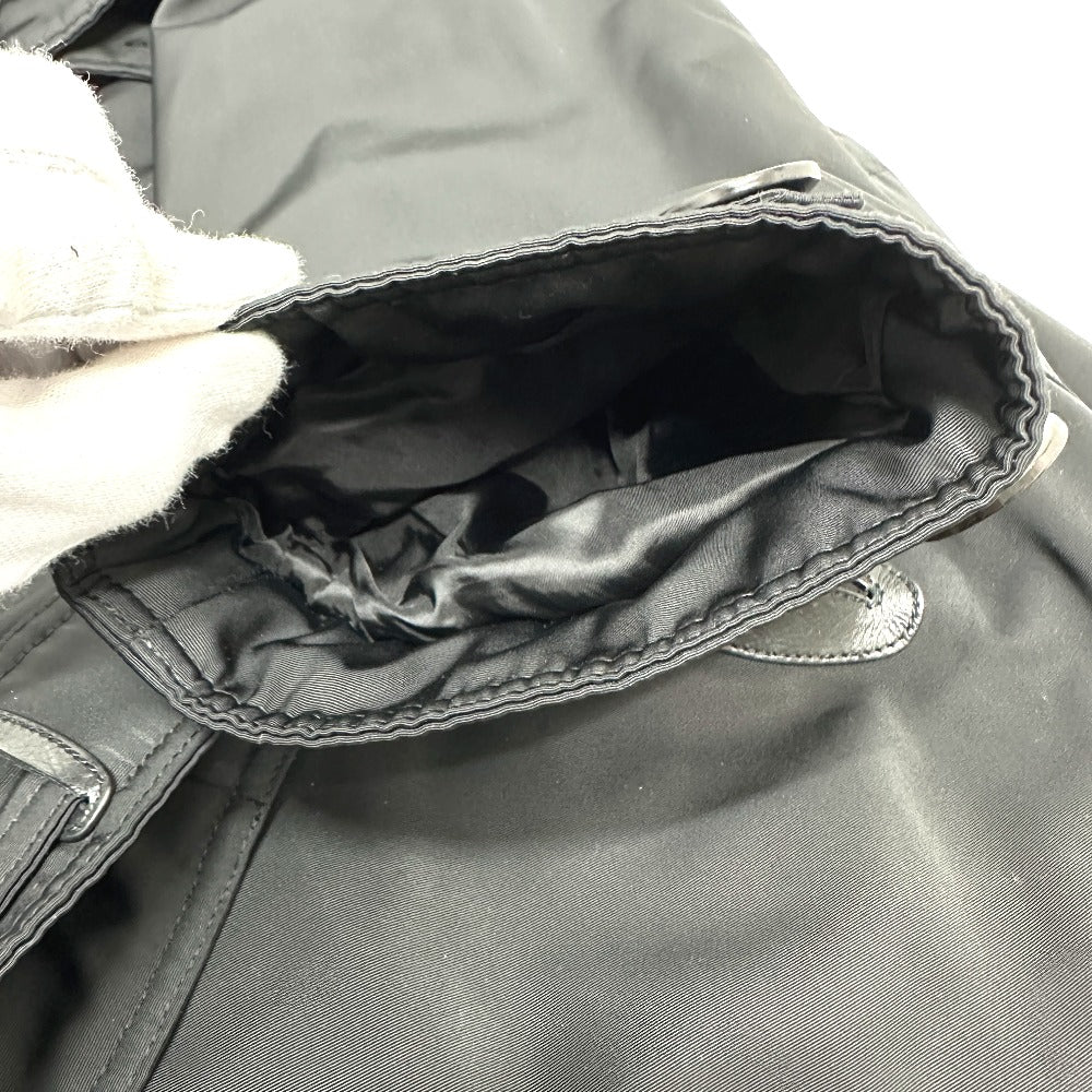 TOM FORD TFO637 フーディー フード付き WZIP レザーパイピング フーデッド アパレル アウター コート モッズコート ナイロン メンズ ブラック
