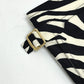 TOM FORD Men's White Zebra Swim Shorts with Pockets, Polyester Fabric