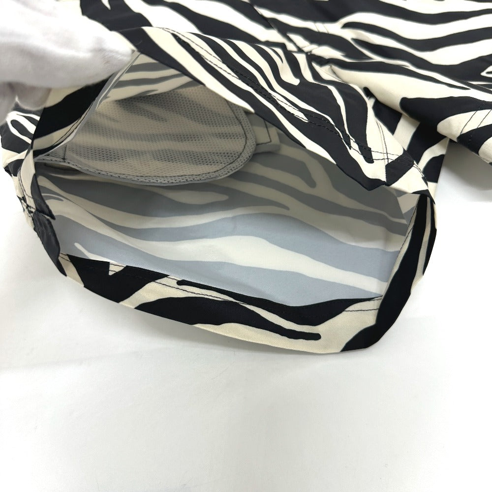 TOM FORD Men's White Zebra Swim Shorts with Pockets, Polyester Fabric