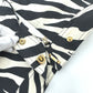 TOM FORD Men's White Zebra Swim Shorts with Pockets, Polyester Fabric
