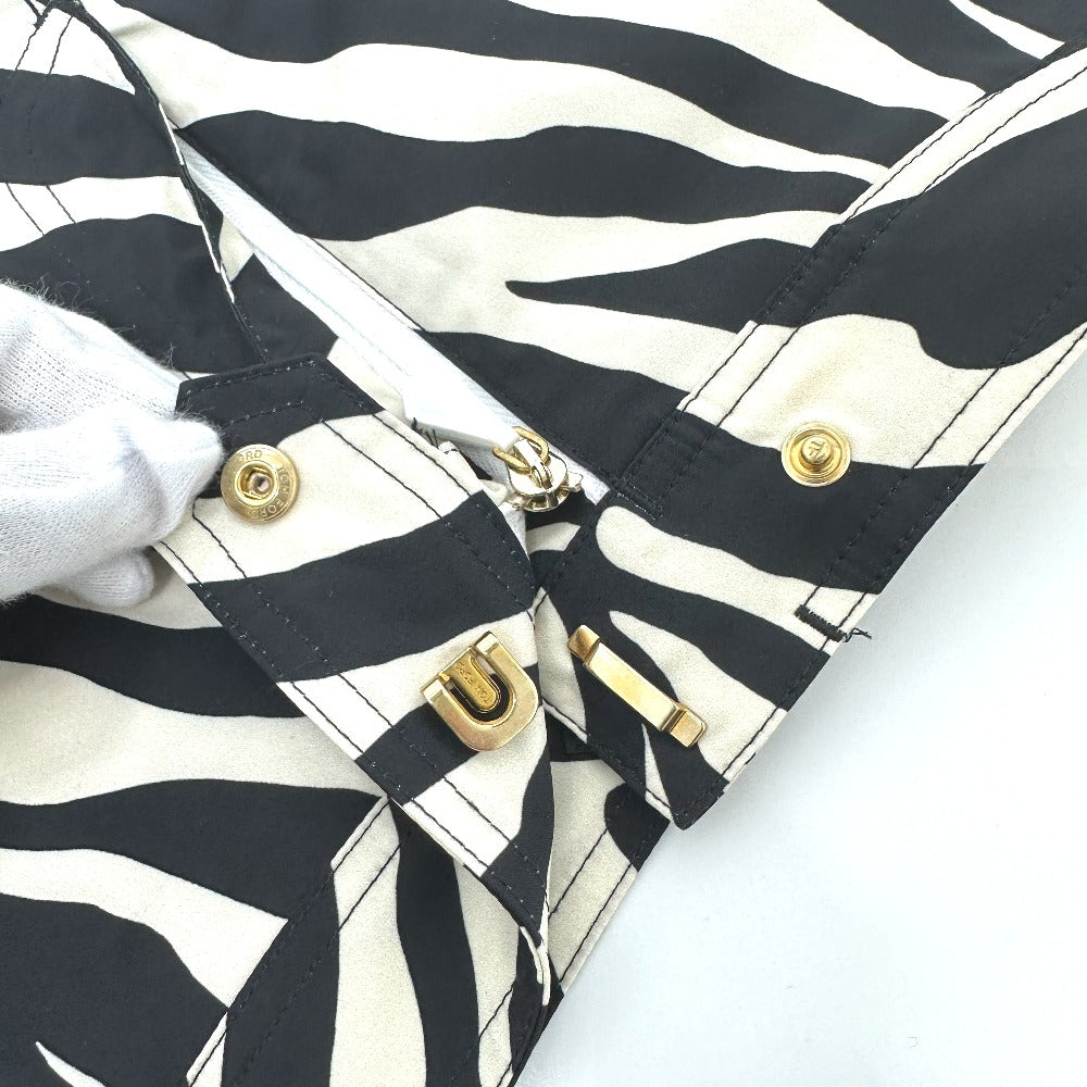 TOM FORD Men's White Zebra Swim Shorts with Pockets, Polyester Fabric