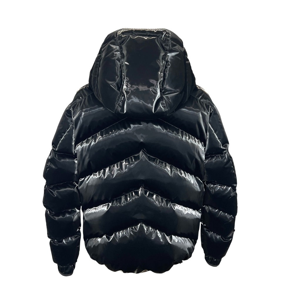 TOM FORD OJD001 FMN023F23 Men's Long Sleeve Down Jacket with Hood, Polyester, Black