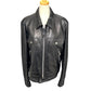 TOM FORD BA408 TFL968 Zip-Up Blouson Outerwear Rider's Jacket in Lambskin Leather, Black, Men's