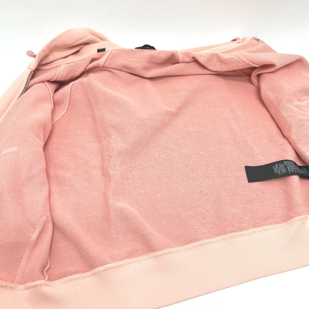 TOM FORD Men's Pink Long Sleeve Hooded Zip-Up Hoodie, Cotton