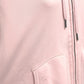TOM FORD Men's Pink Long Sleeve Hooded Zip-Up Hoodie, Cotton
