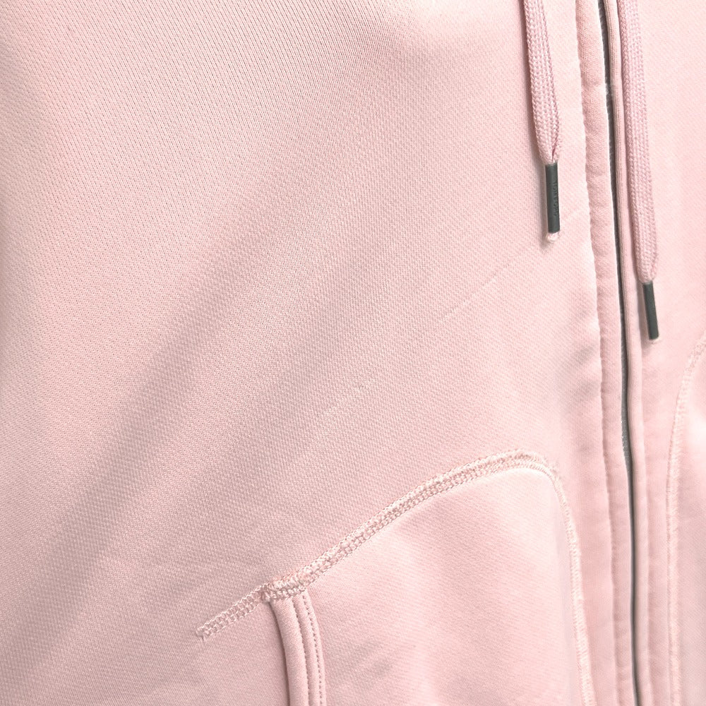 TOM FORD Men's Pink Long Sleeve Hooded Zip-Up Hoodie, Cotton