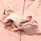 TOM FORD Men's Pink Long Sleeve Hooded Zip-Up Hoodie, Cotton