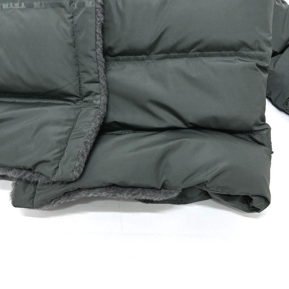 MAX MARA 149603266 Women's FRISIA Teddy Long Coat with QR Code, Fur and Down, Polyester, Dark Gray