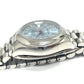 ROLEX 279166 Oyster Perpetual Datejust Automatic Ice Blue Roman Dial Diamond Watch Pt950 Women's Silver