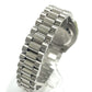 ROLEX 279166 Oyster Perpetual Datejust Automatic Ice Blue Roman Dial Diamond Watch Pt950 Women's Silver