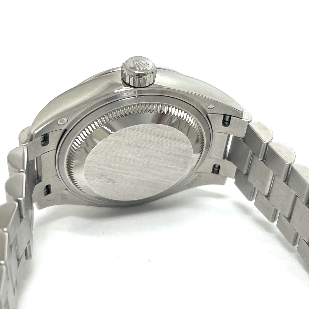 ROLEX 279166 Oyster Perpetual Datejust Automatic Ice Blue Roman Dial Diamond Watch Pt950 Women's Silver