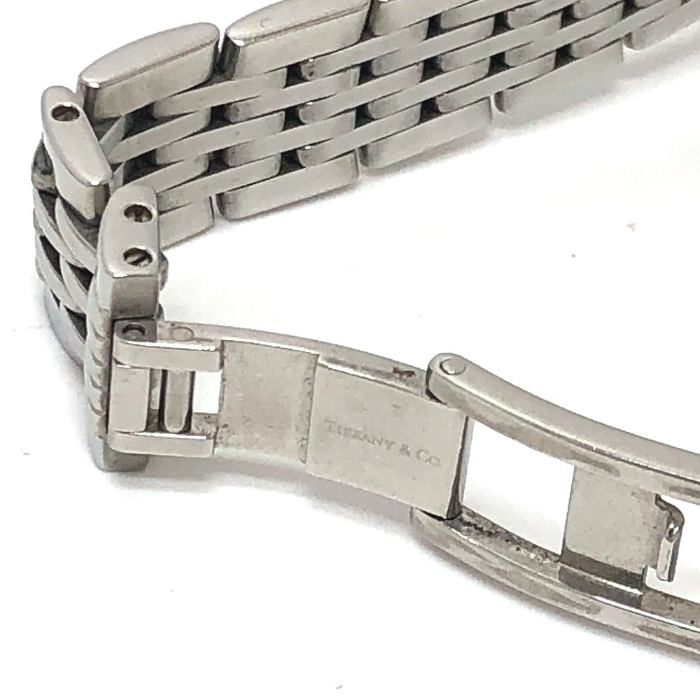 TIFFANY&Co. Ｍ1510 クラシック クォーツ ラウンド 2針 アナログ 腕時計 SS レディース シルバー